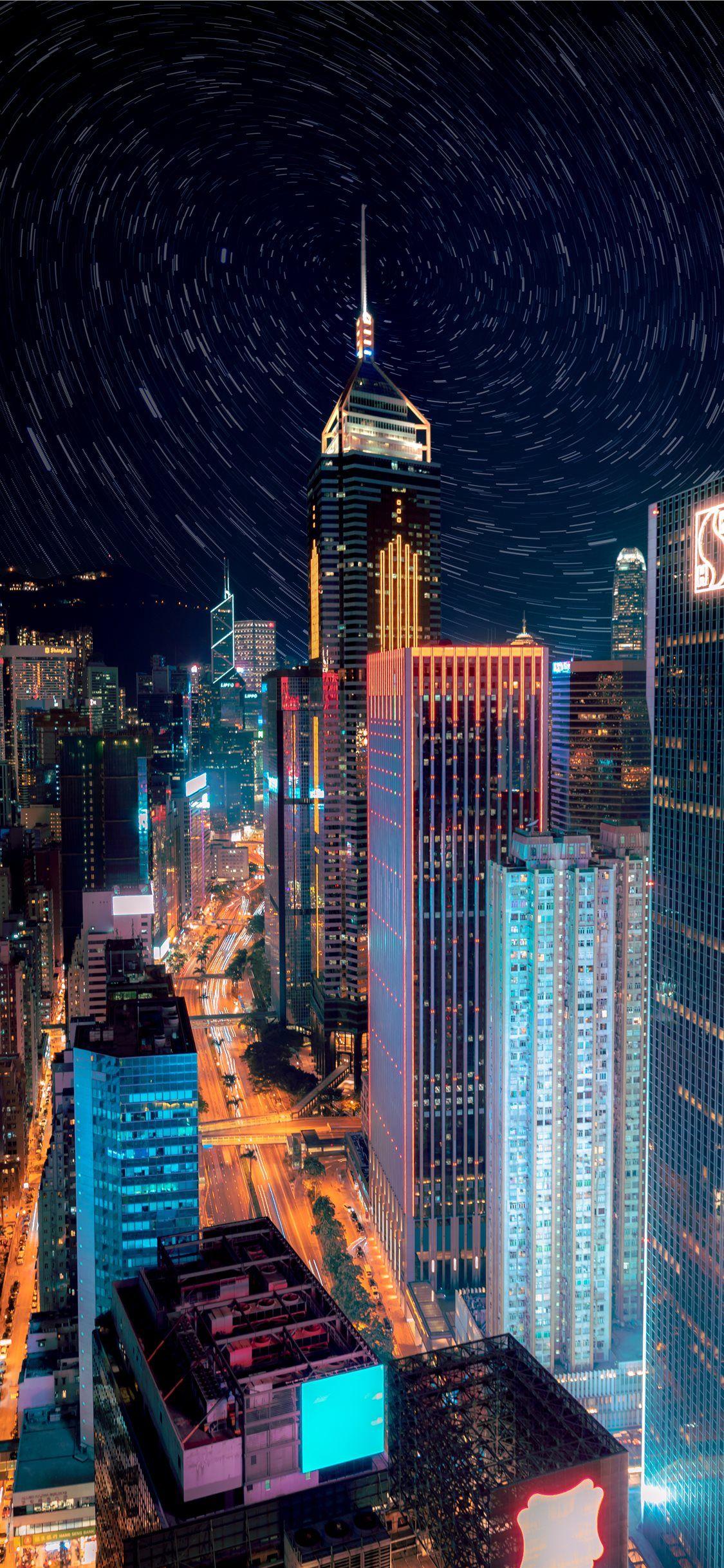 New York City During Nighttime Wallpaper Background