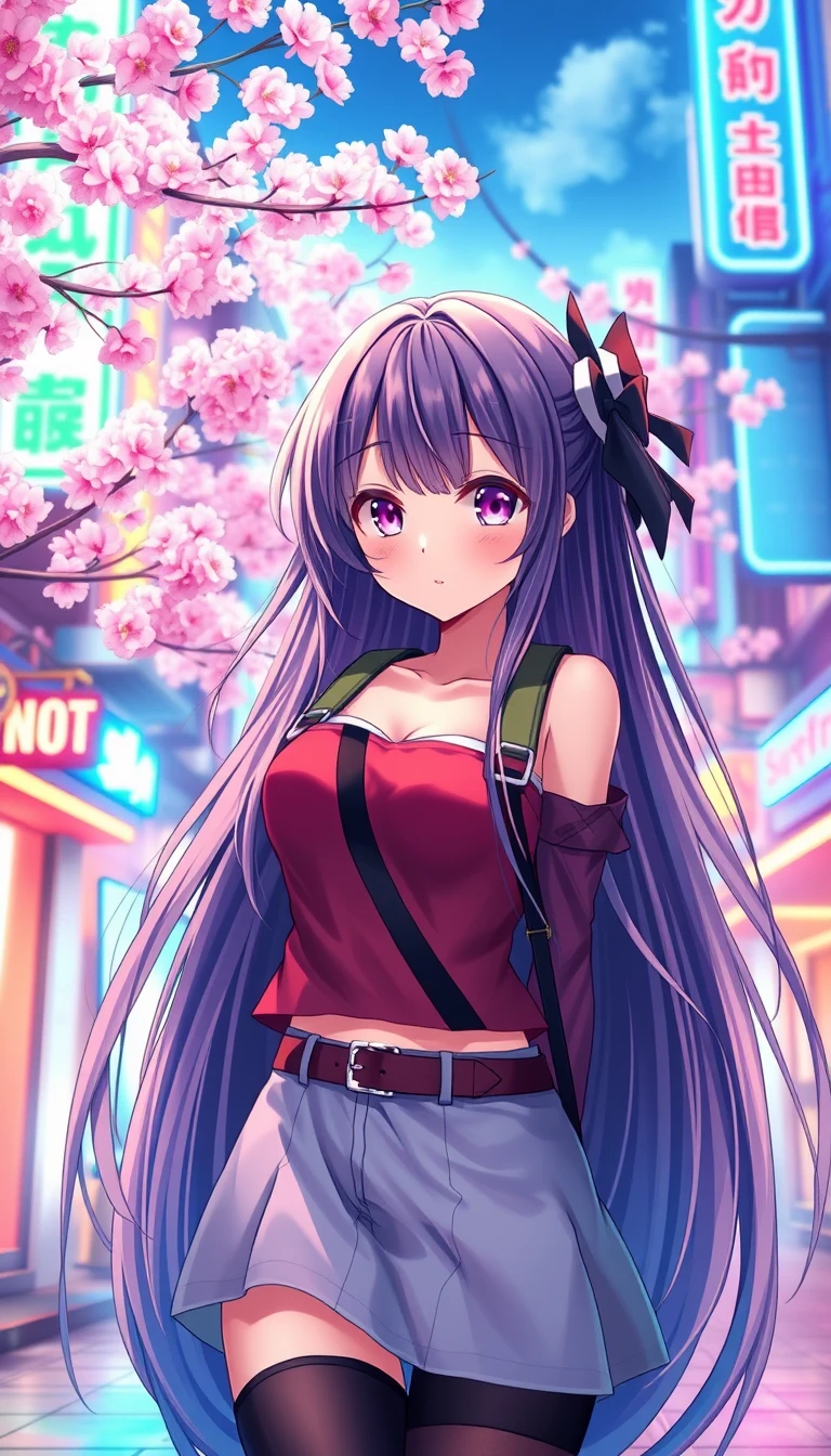 Beautiful Anime Girl Phone Wallpaper