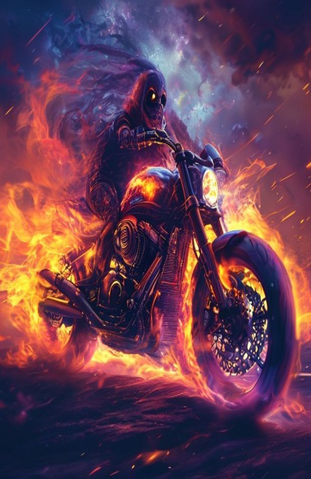 Ghost Rider Bike Wallpaper