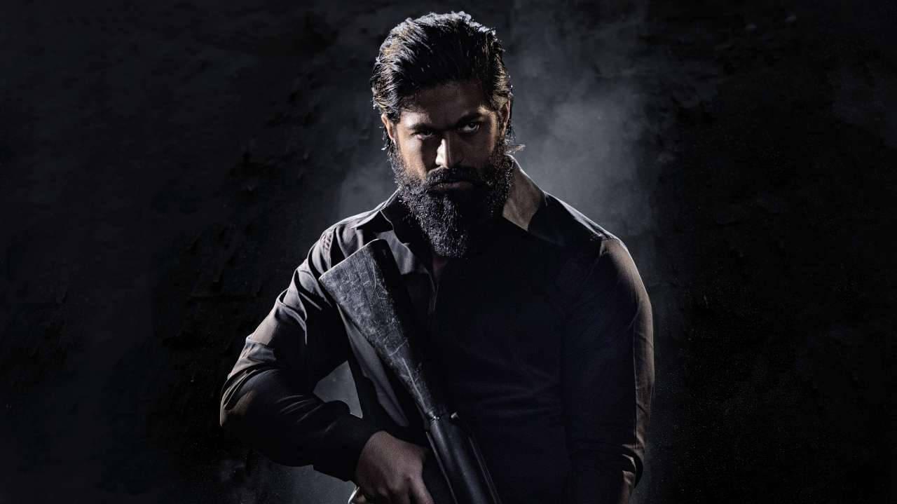 Intense Rocky Bhai Holding Rifle In Kgf Chapter