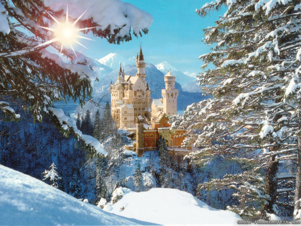 Wallpaper Neuschwanstein Castle Winter