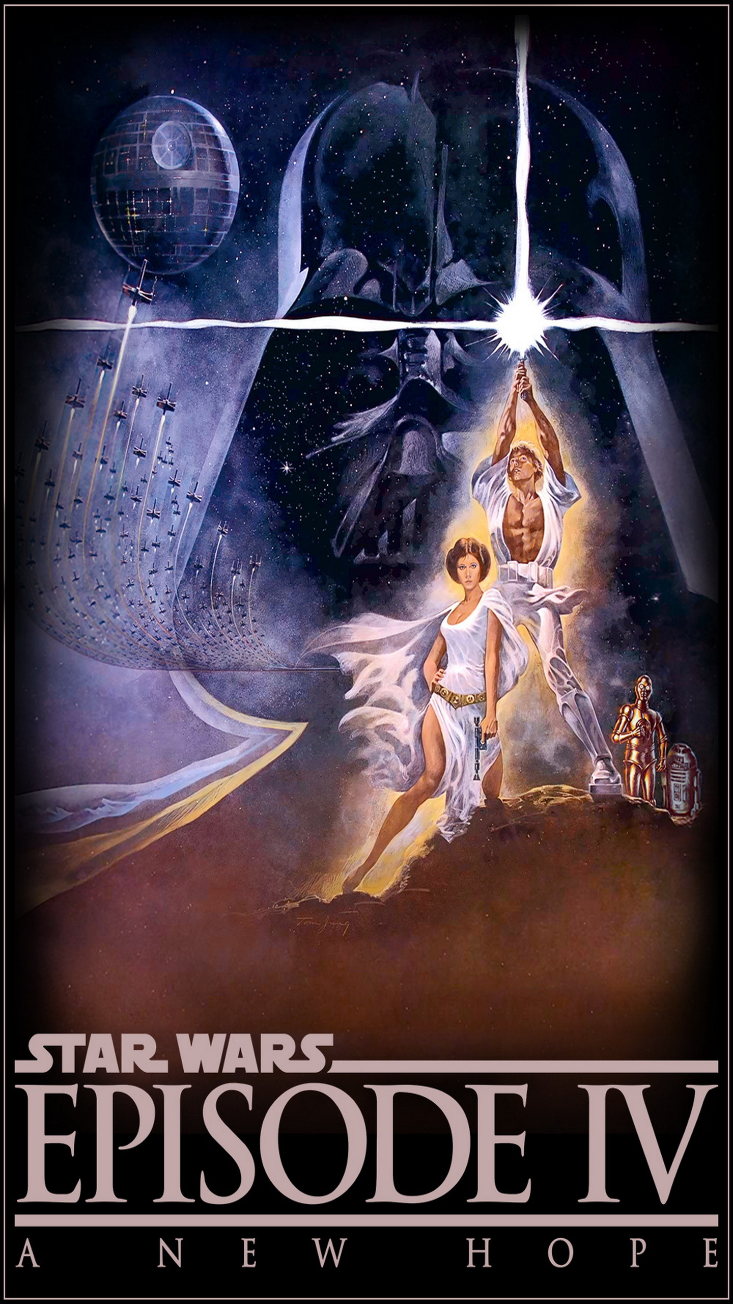 Star Wars Episode Iv A New Hope Galaxy Note Wallpaper Node Edge