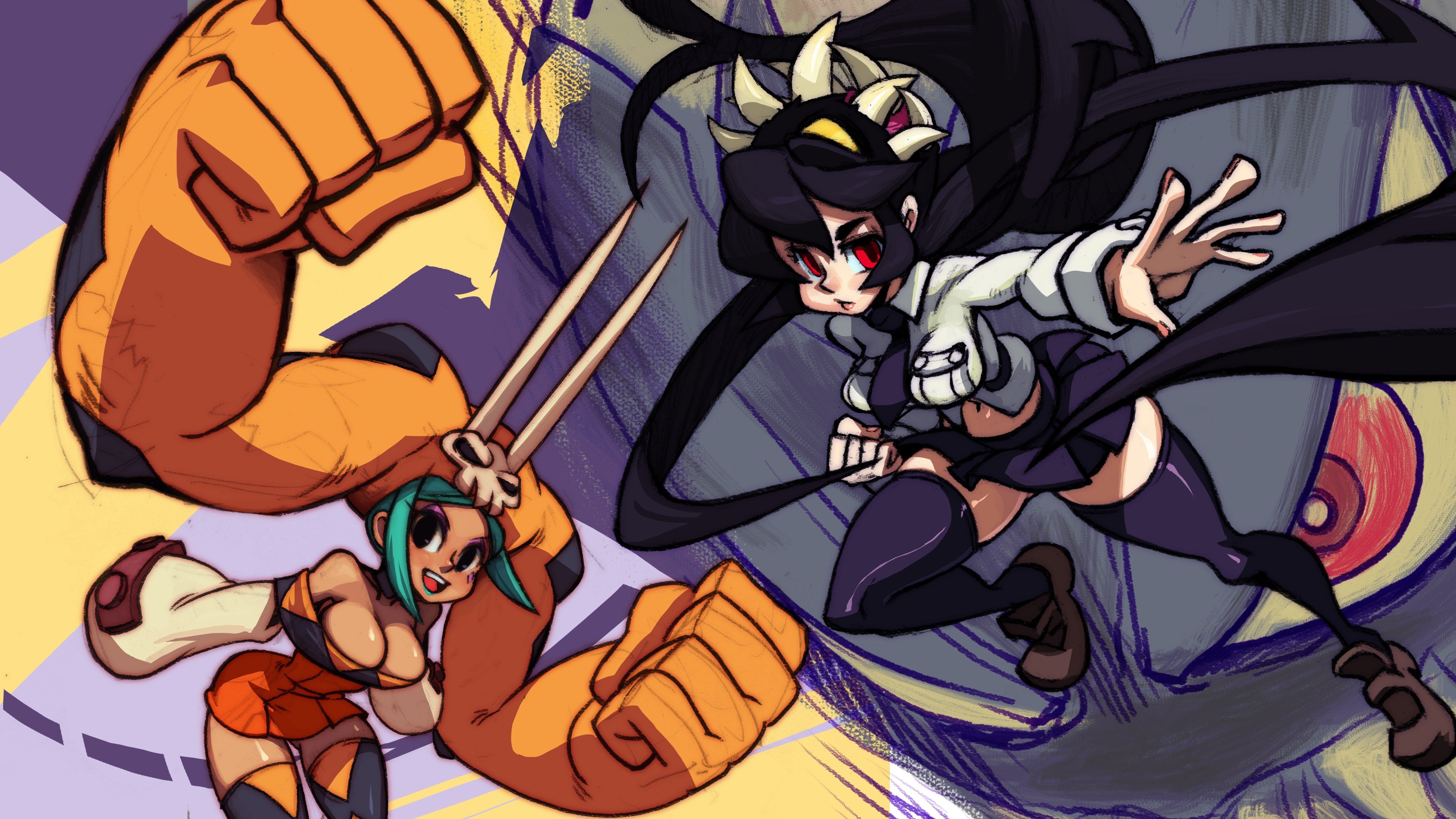 Skullgirls Cerebella Filia Wallpaper