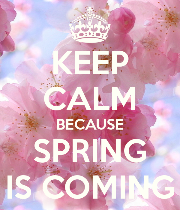 Keep Calm Because Spring Is Ing And Carry On Image