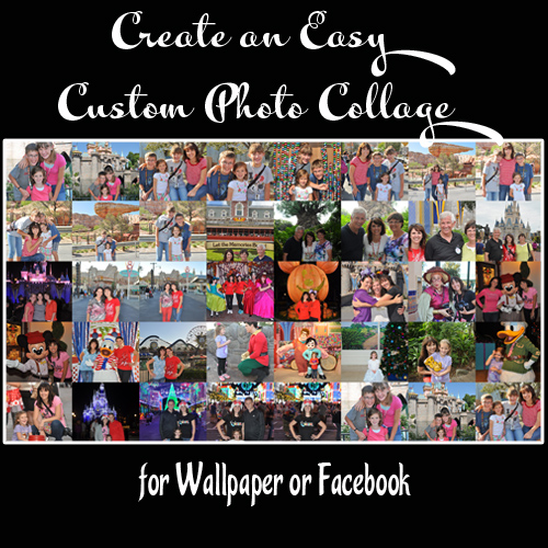 Create an Easy Custom Photo Collage for Wallpaper or Facebook 500x500