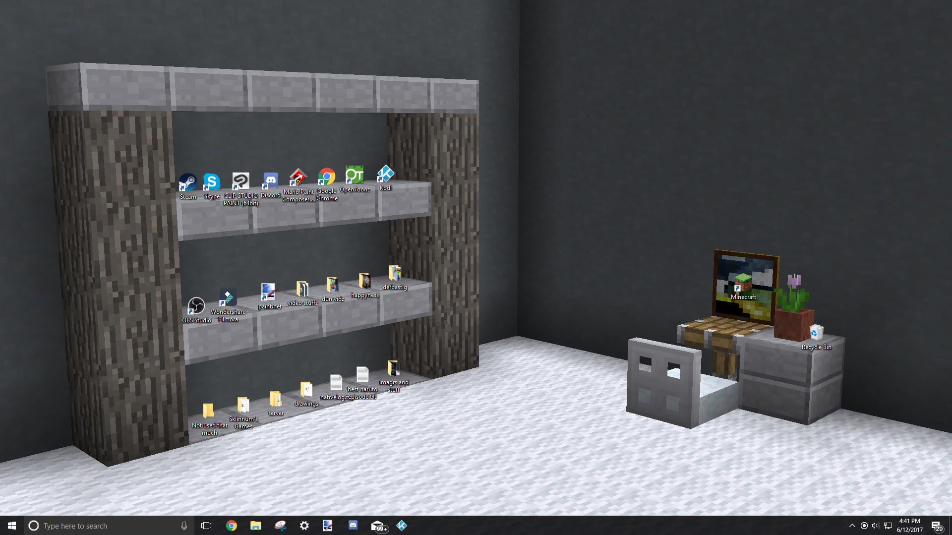 Made Myself A New Desktop Backround R Minecraft