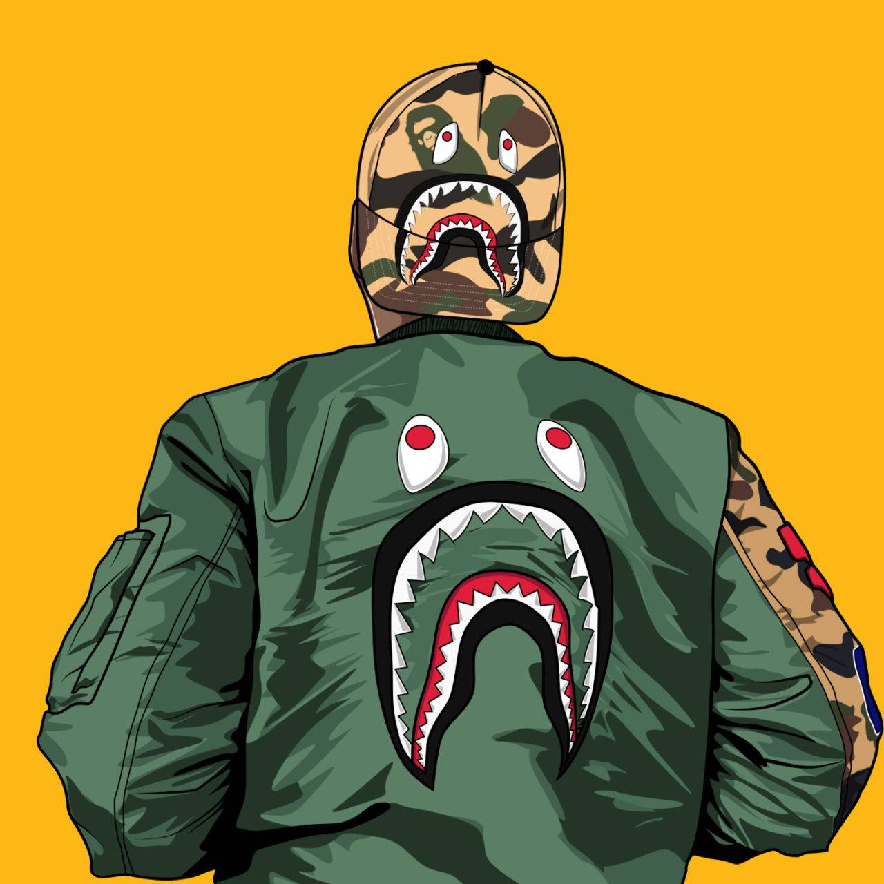 Bape Cartoon Wallpaper