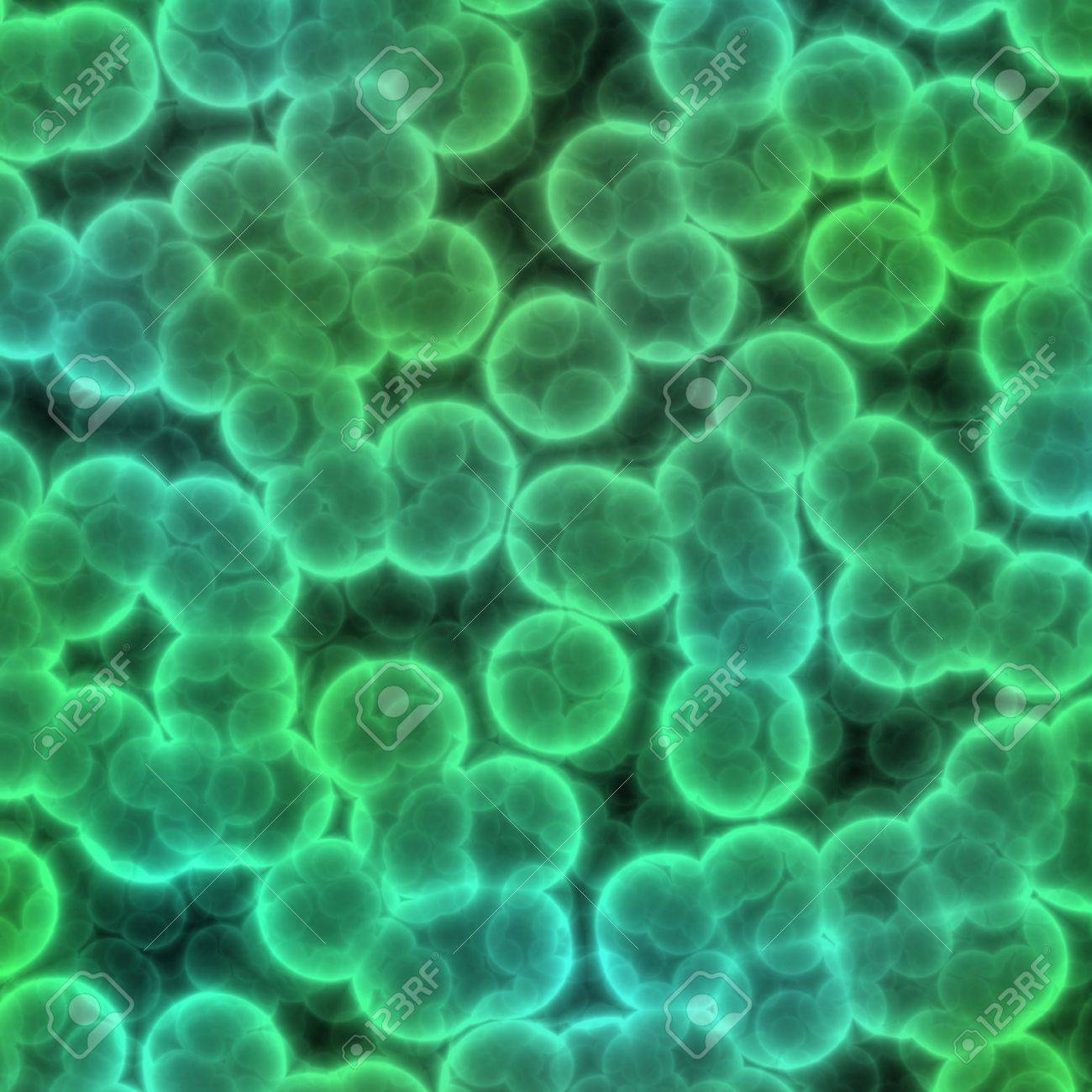 Abstract Bacteria Or Virus Cells Seamless Generated Texture