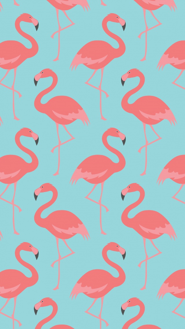 Flamingo Pattern Apple iPhone 5s HD Wallpaper