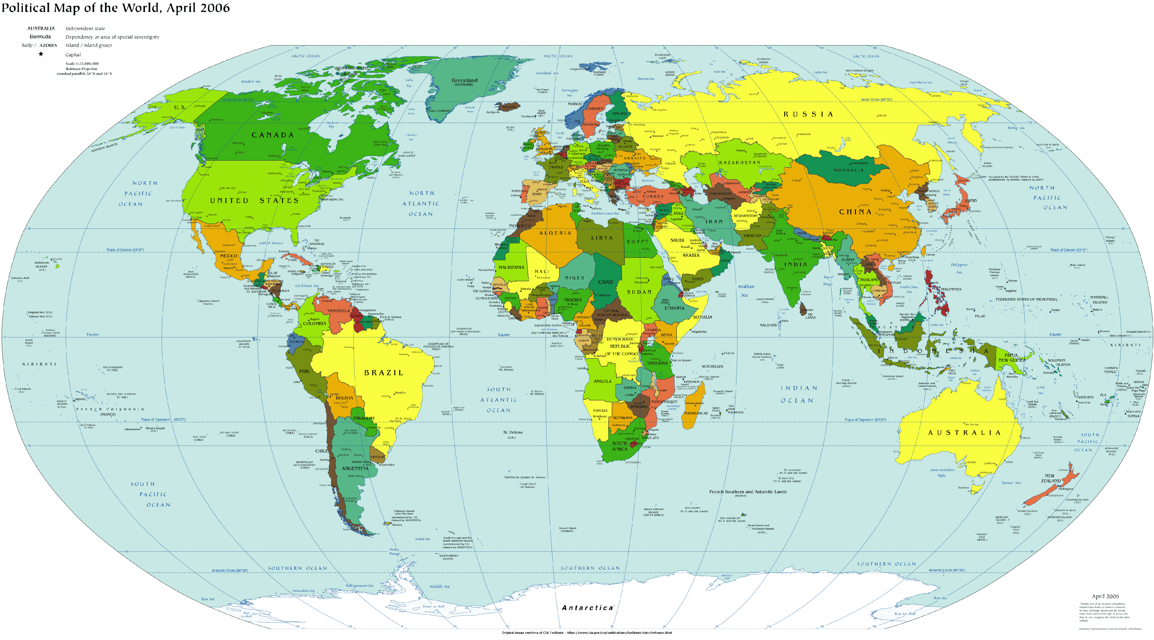 Large World MapHD Wallpaper