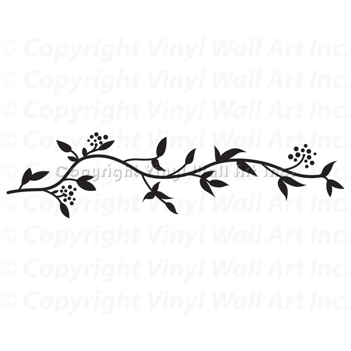 Black Wall Border Decal Wall Design Ideas