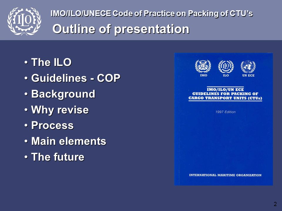 Imo Ilo Unece Guidelines For Packing Of Cargo Transport Units Ctu