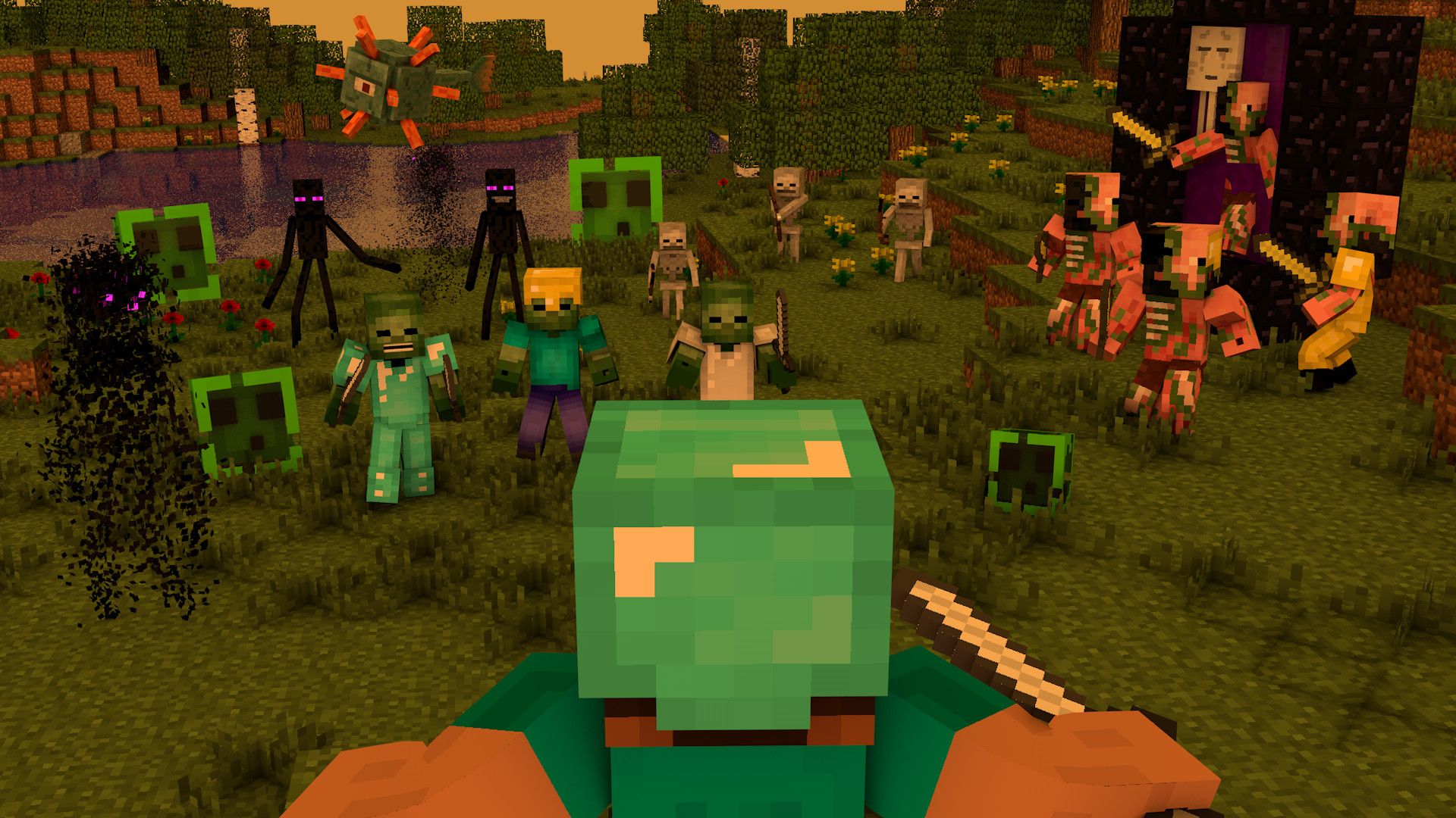 Minecraft Steve HD Wallpaper On