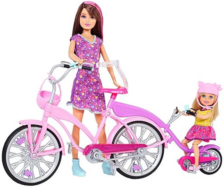 Amazon Barbie Sisters Tandem Bike And Dolls Playset Toys