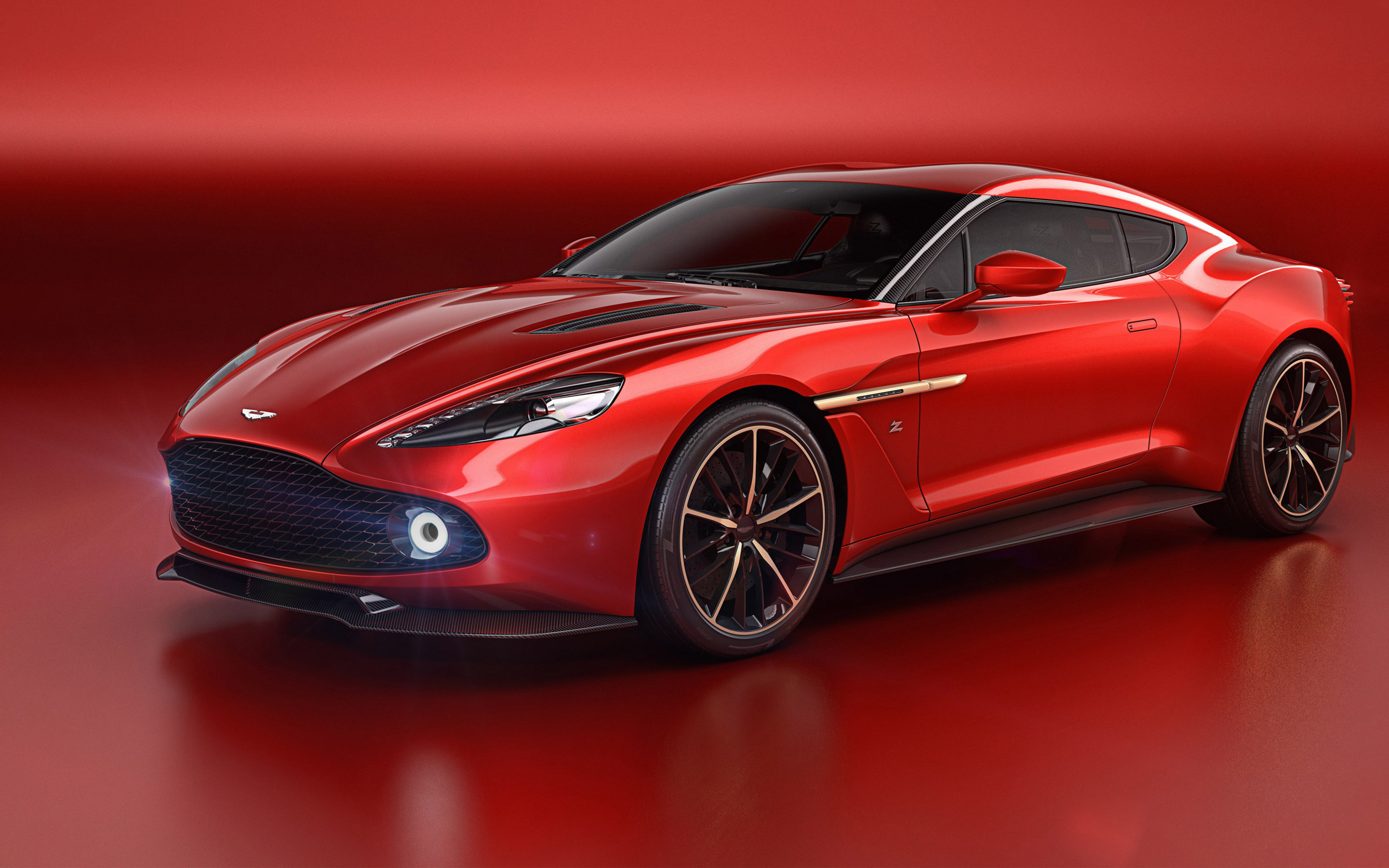 All In One Wallpaper Aston Martin Vanquish Zagato Red Car