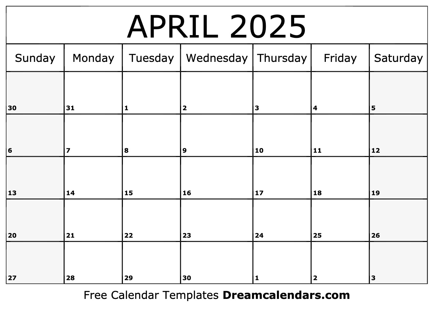 April Calendar Wallpaper