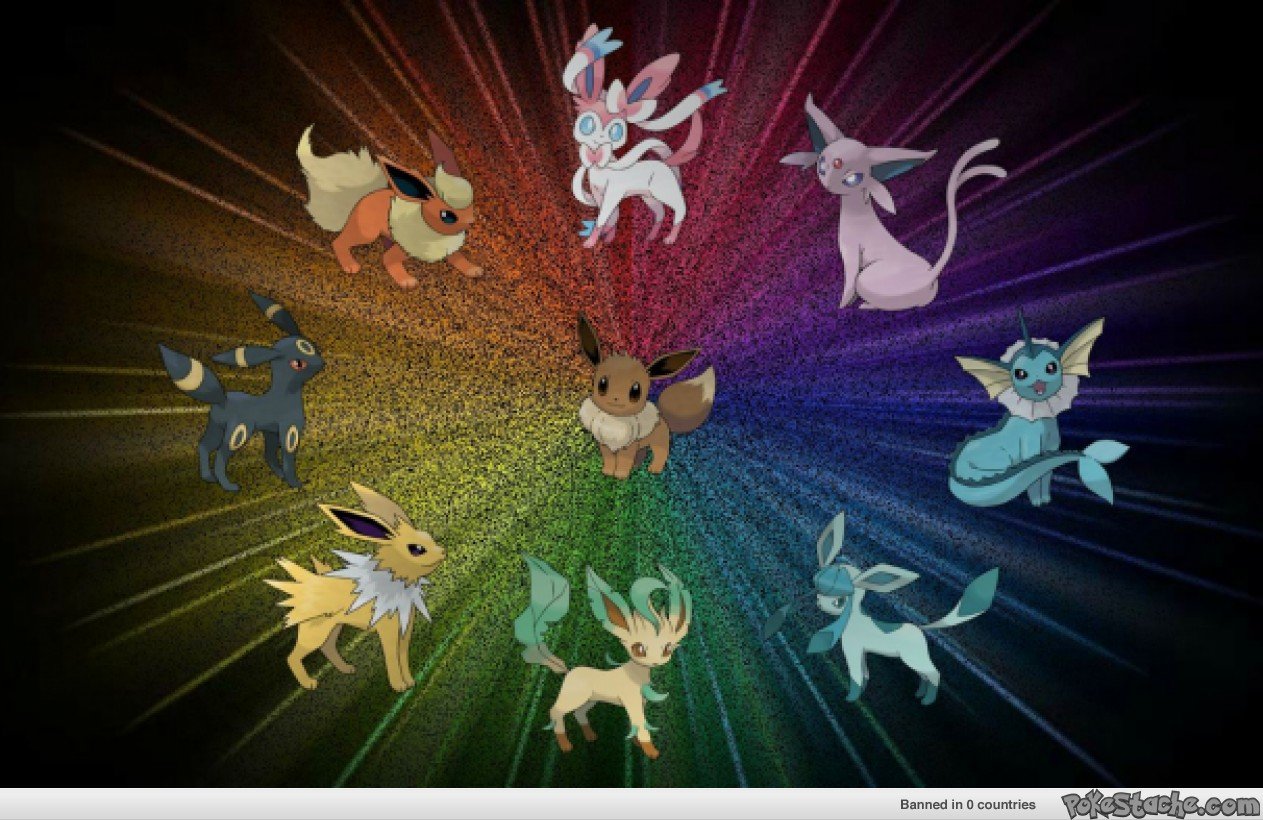 Eevee Pokemon Evolutions Wallpaper by NatuTorchic on DeviantArt