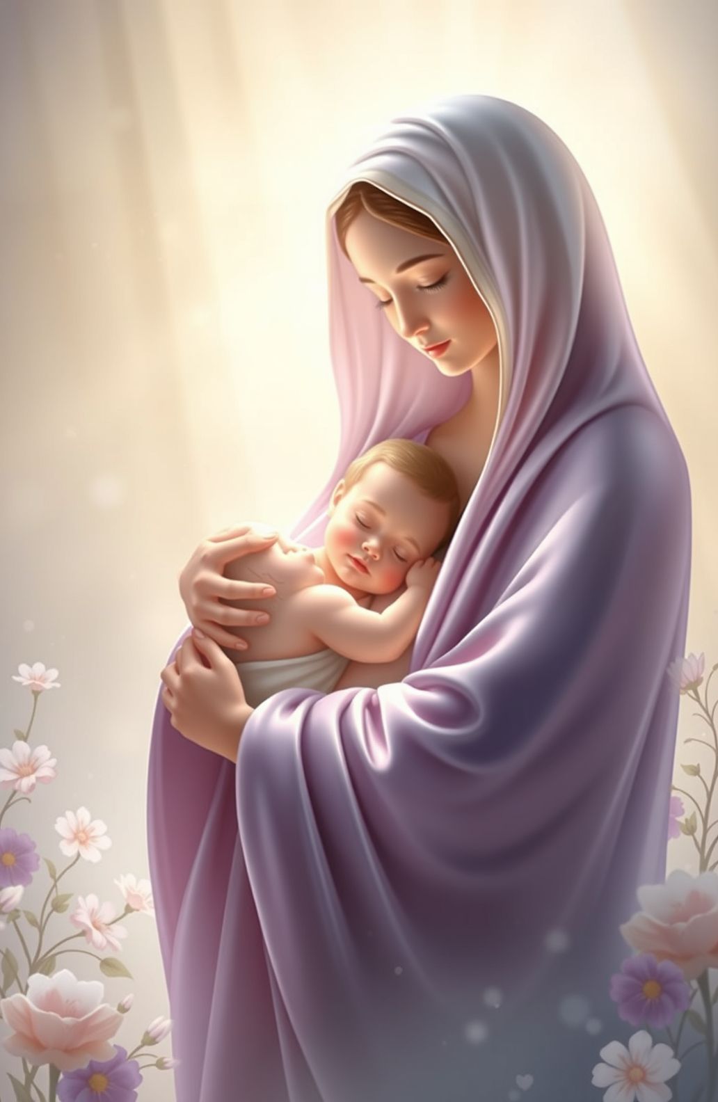 🔥 Free Download Jesus Christ Mother Mary Wallpaper by @shawnp ...