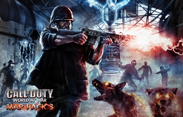 Wallpaper Call Of Duty World At War Nazi Zombies Games
