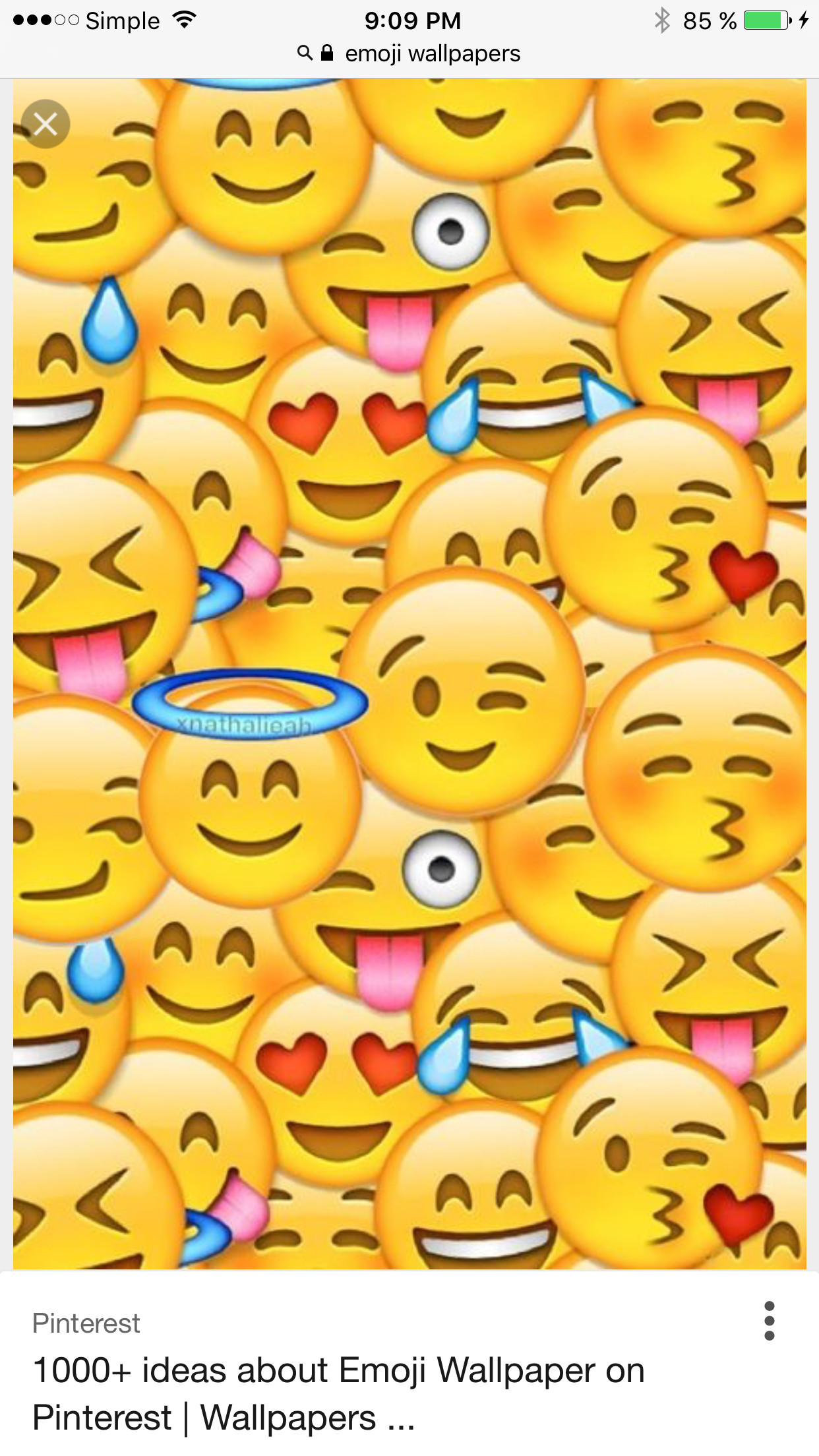 A collage of various emojis, including smiling faces, winking faces, faces with hearts, and faces with tongues sticking out, creating a vibrant and expressive emoji wallpaper