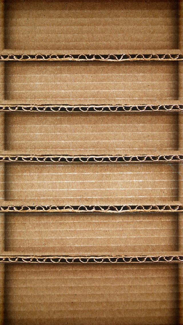 Brown Cardboard Shelf iPhone Wallpaper Amazing Things