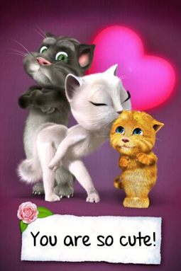 Download Talking Tom wallpapers to your cell phone   love