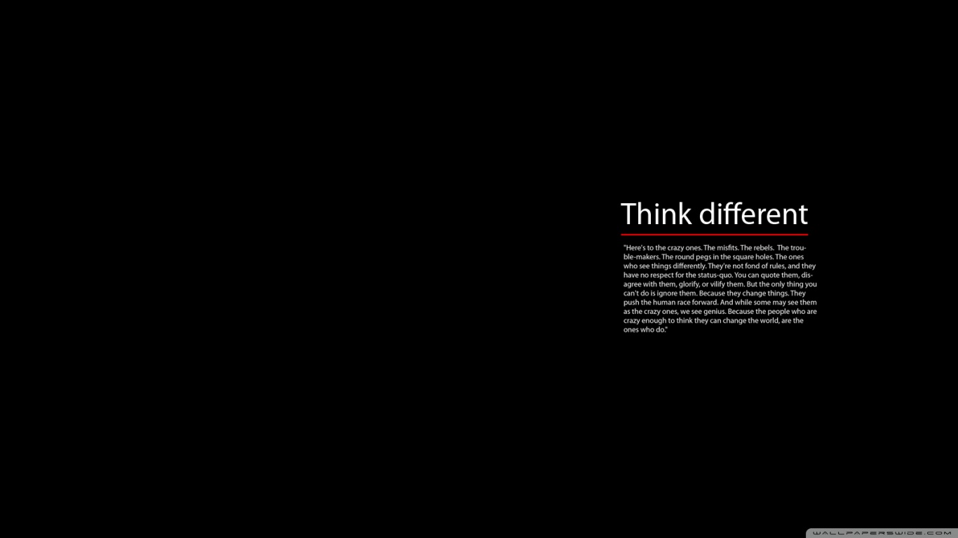Think Different Wallpaper In The High Definition Cool For