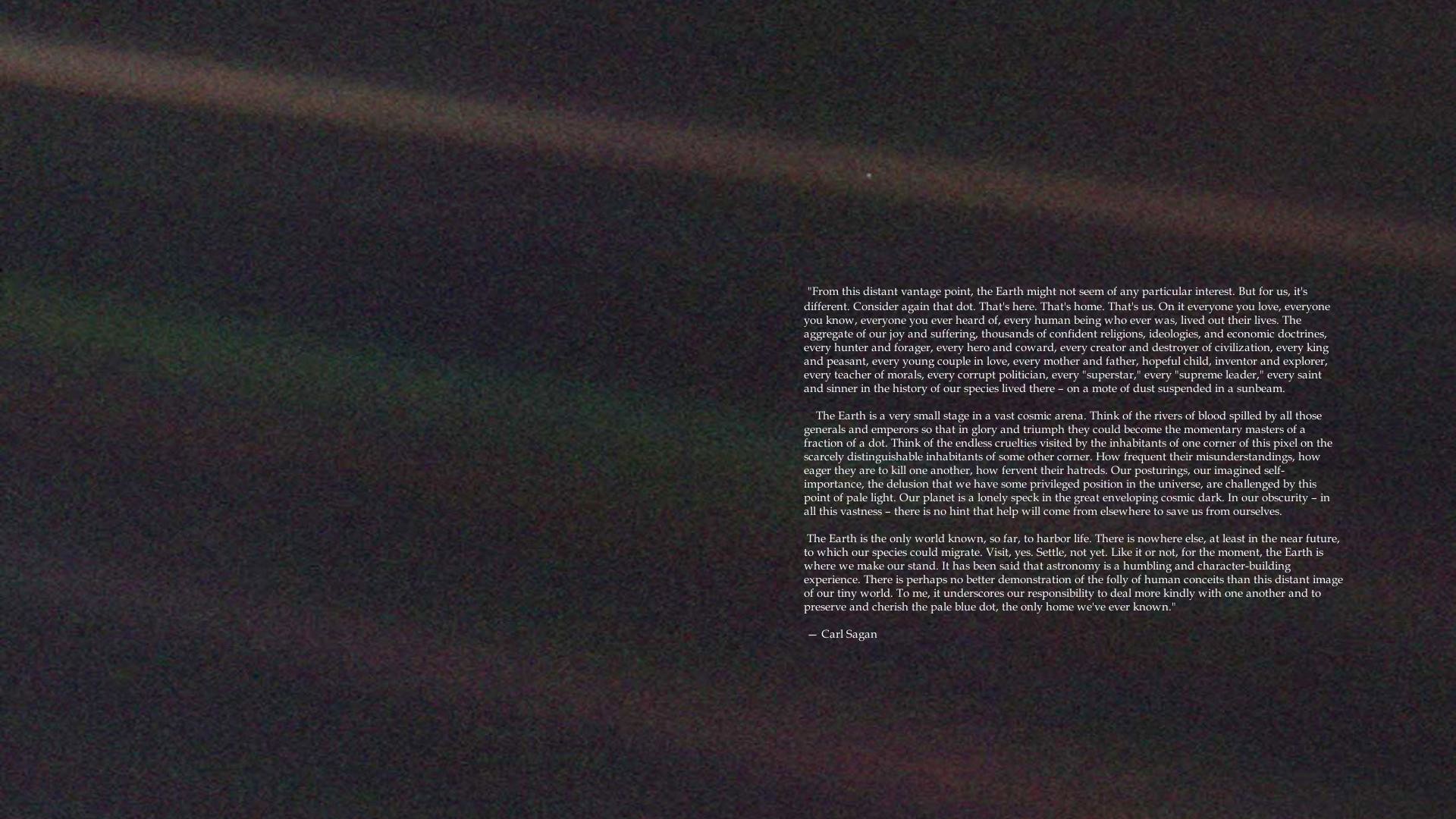 Pale Blue Dot Wallpaper Image