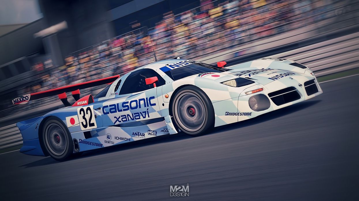 Nissan R390 Gt1 Race Racing Lemans Le Mans Supercar Wallpaper