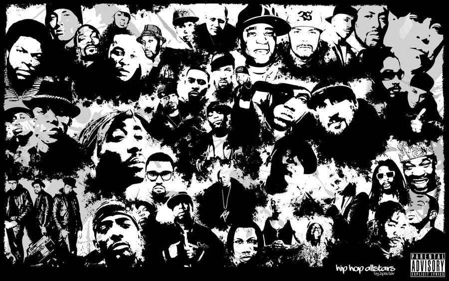 Hip Hop Allstars Collage By Zpecter