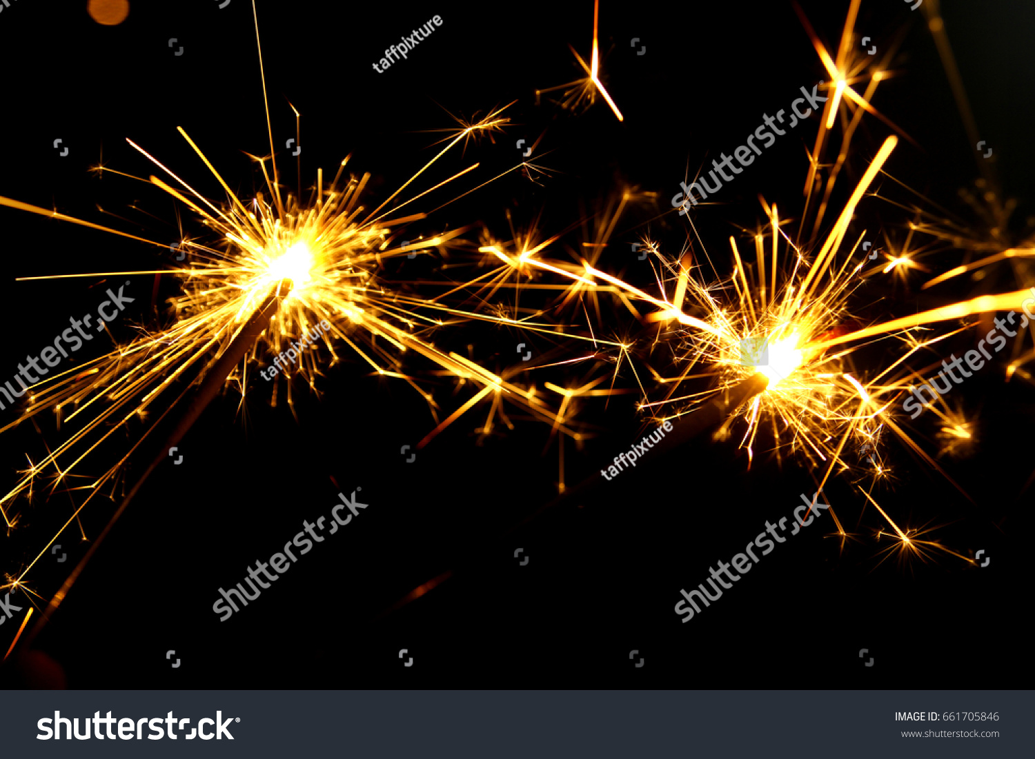 Free download Christmas Sparklers Over Dark Background With Yellow Gold