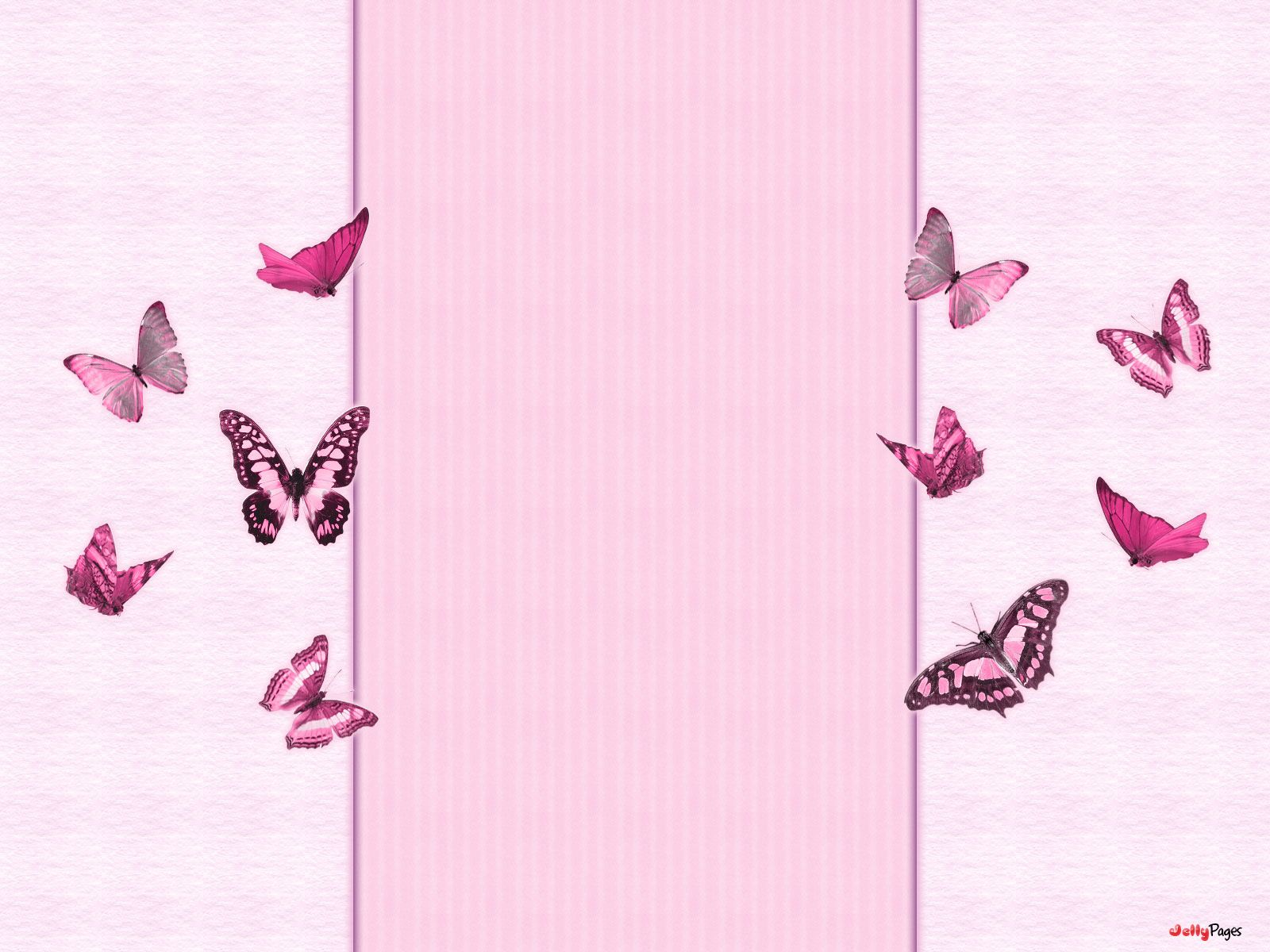 Pink Butterflies Ger Layout Template Background