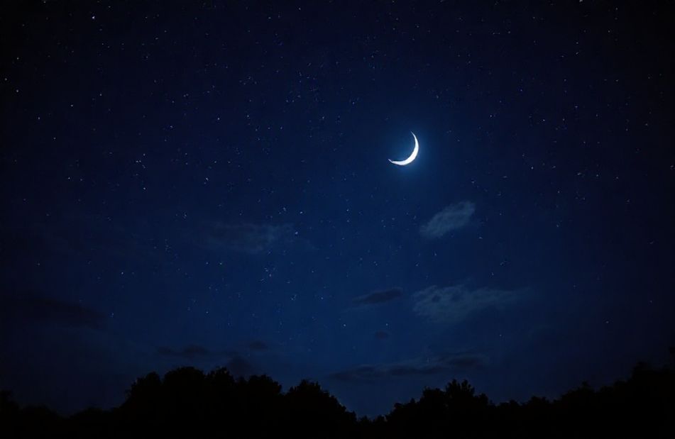 Blue Night Sky Wallpaper