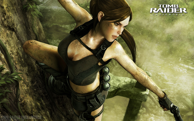 Lara Croft In Underworld Wallpaper Anim