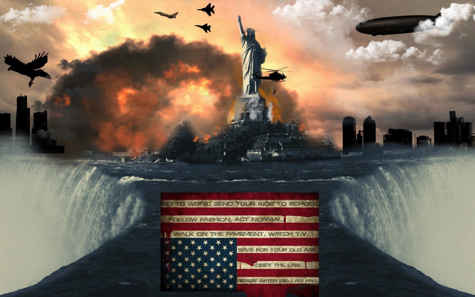 Patriotic Eagle Wallpaper