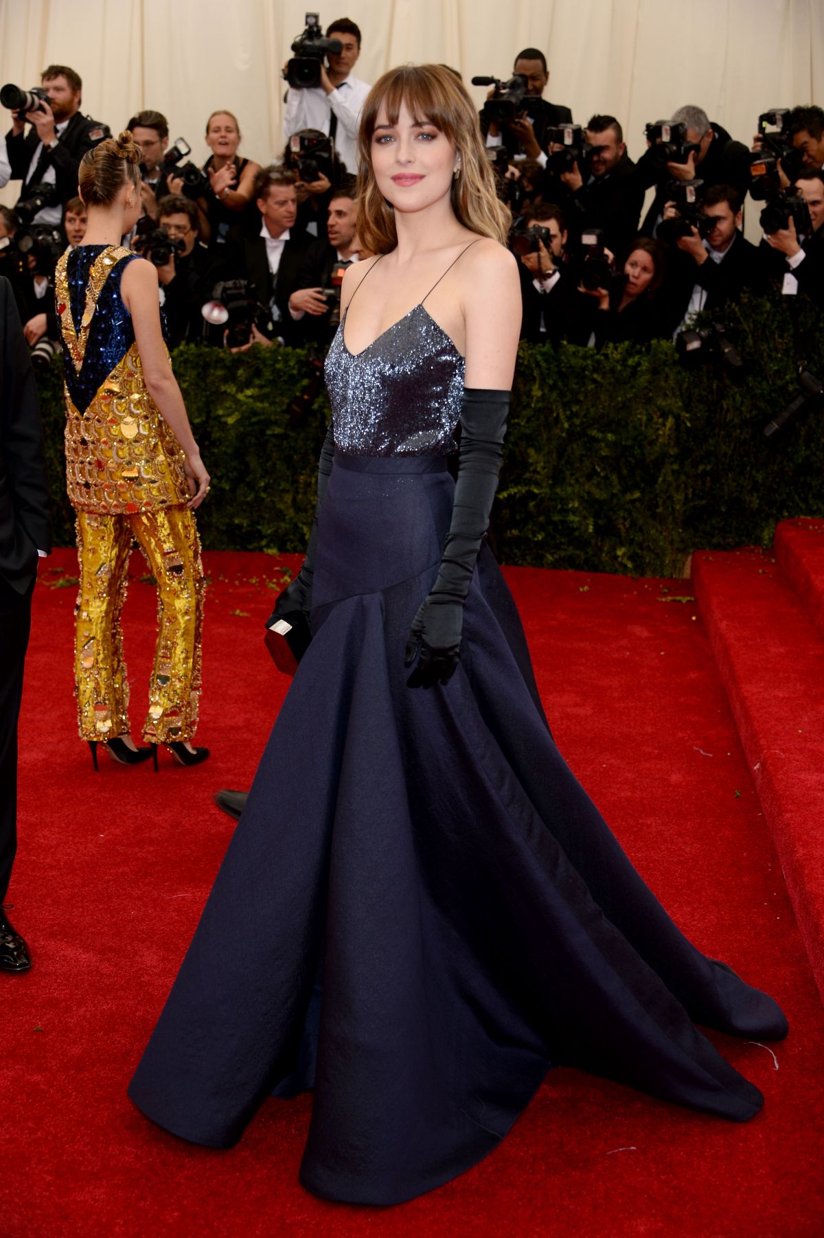 Dakota Johnson At Met Gala In New York Wallpaper