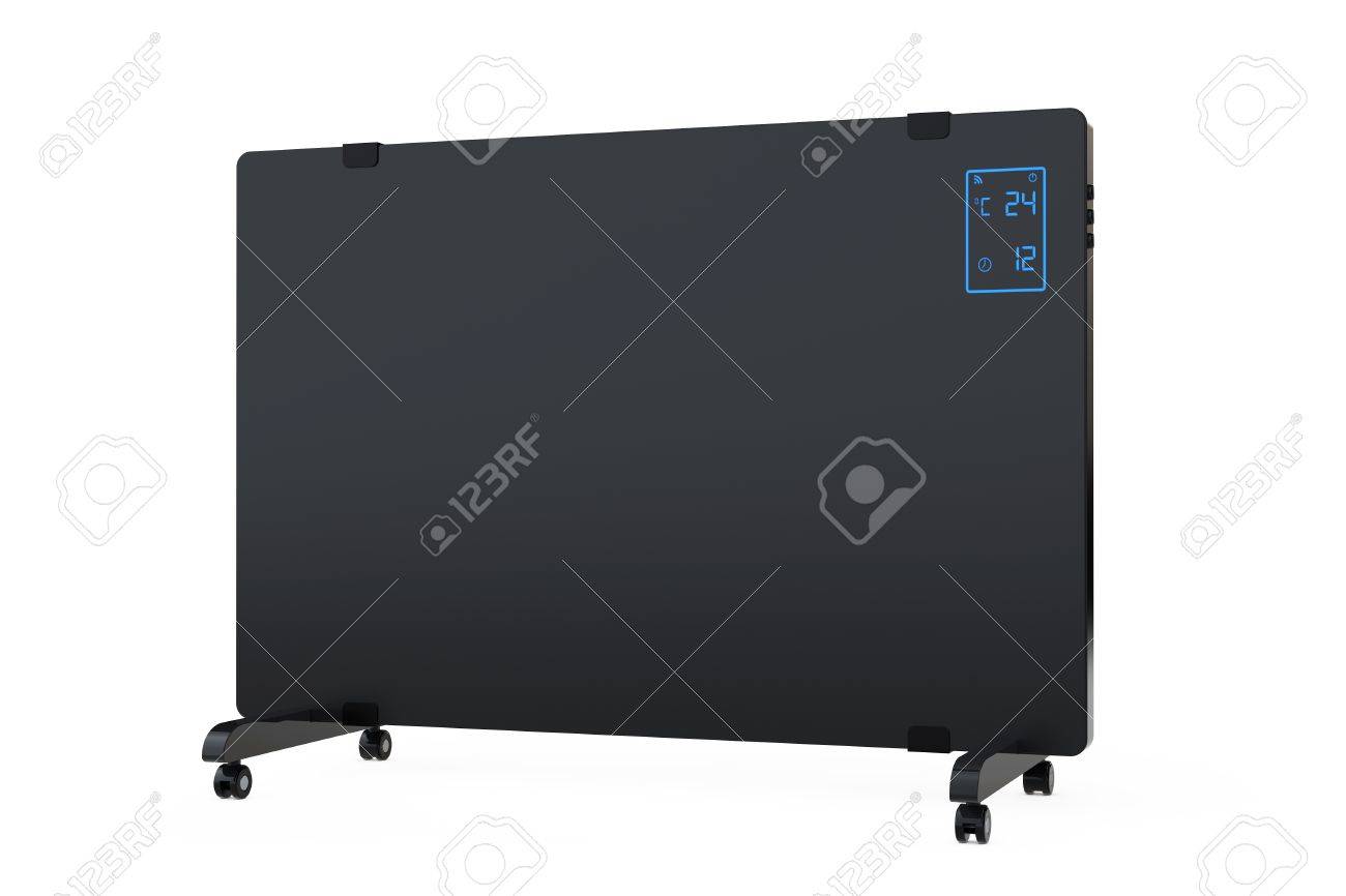 Mobile Convection Heater Radiator On A White Background 3d