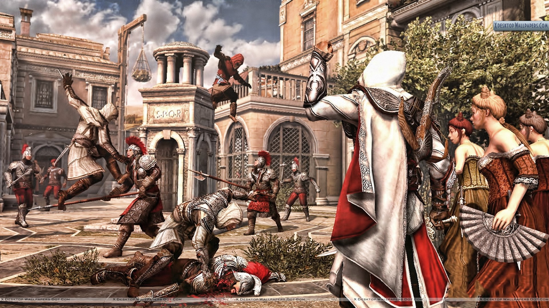 Assassins Creed Brotherhood Attacking Wallpaper