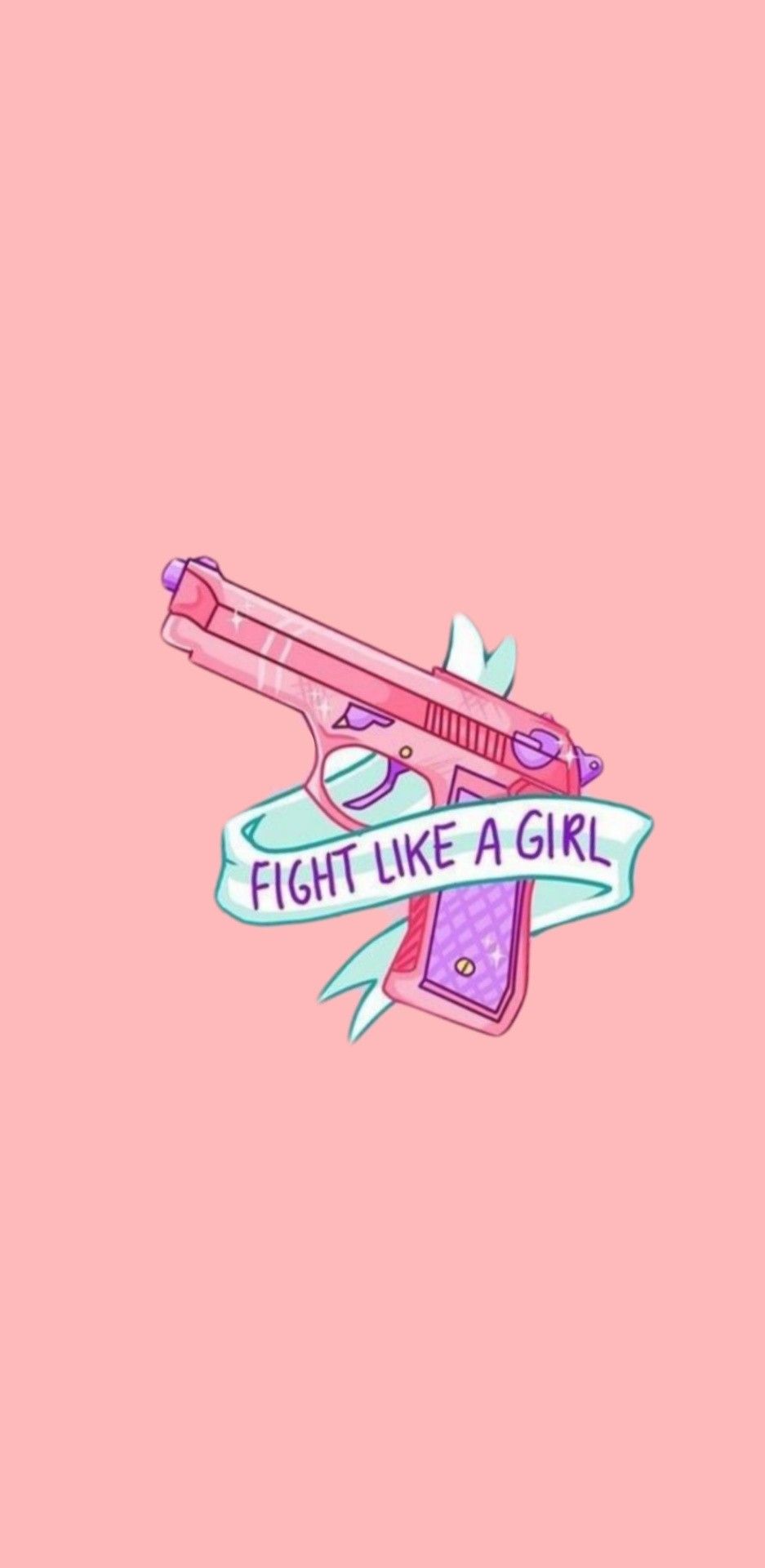 Fight Like A Girl Pink Wallpaper Cute Background