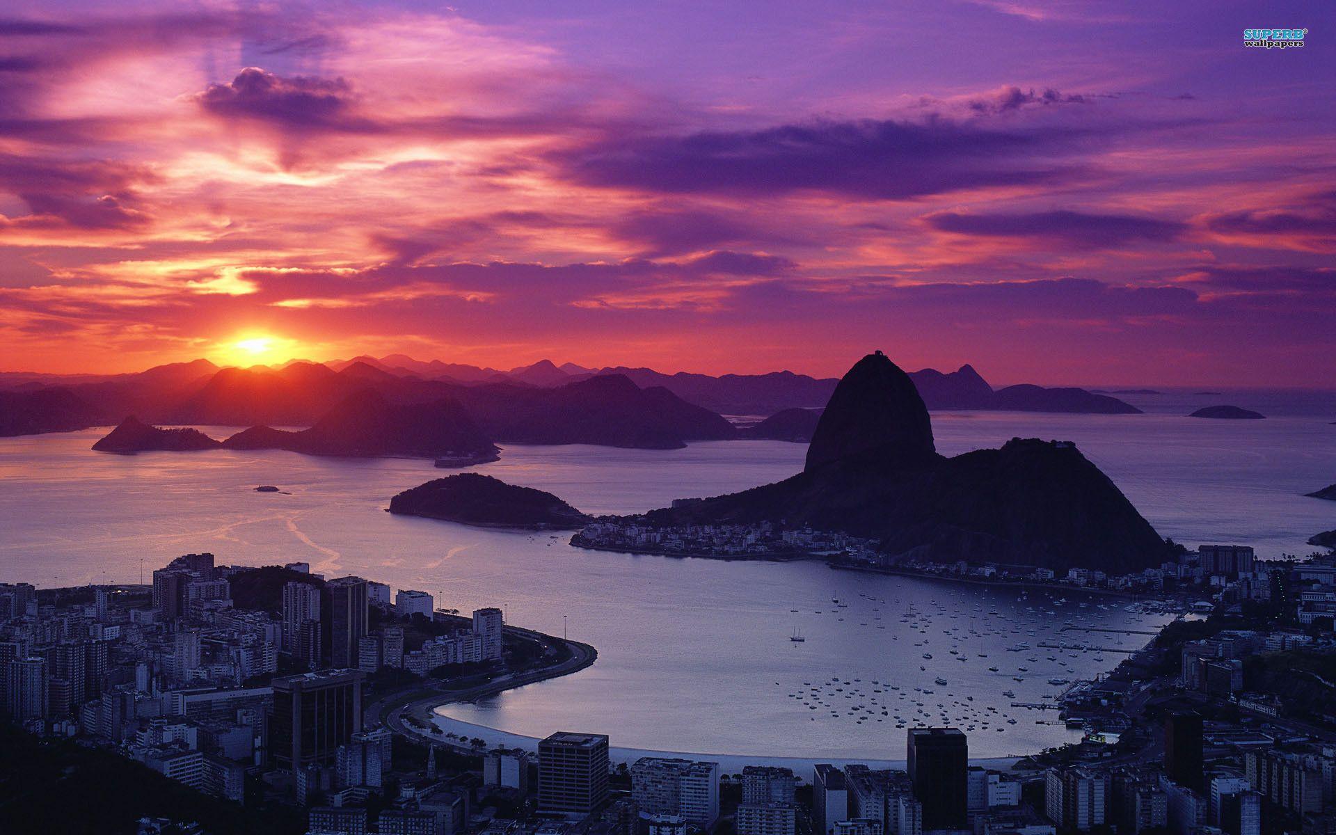 Rio De Janeiro By Sunrise Wallpaper Jada Ibarra