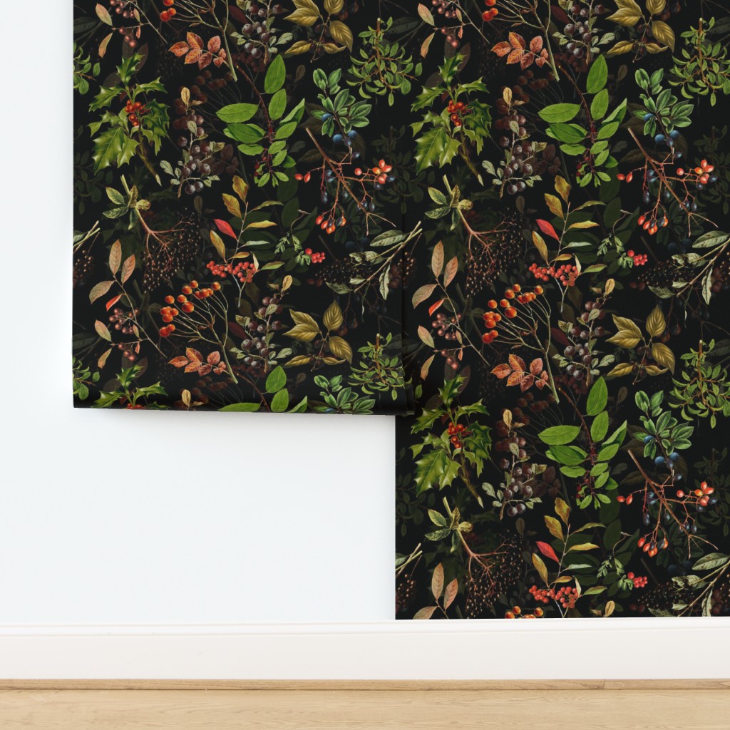 Vintage Botanical Wildflowers And Wallpaper