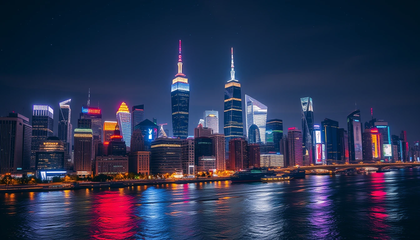 City Lights Background Wallpaper