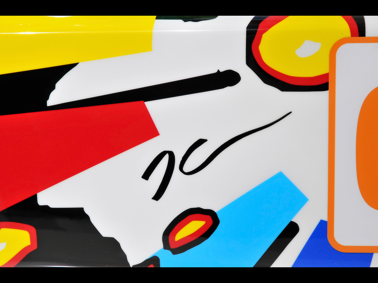 Art Car By Jeff Koons Signature Wallpaper