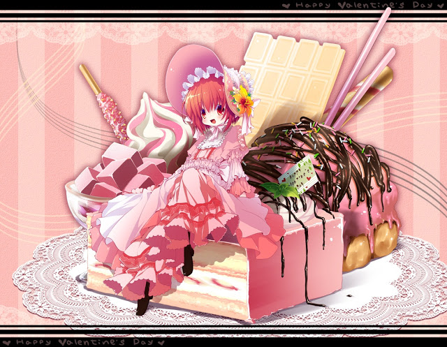 Anime Pink Valentines Day