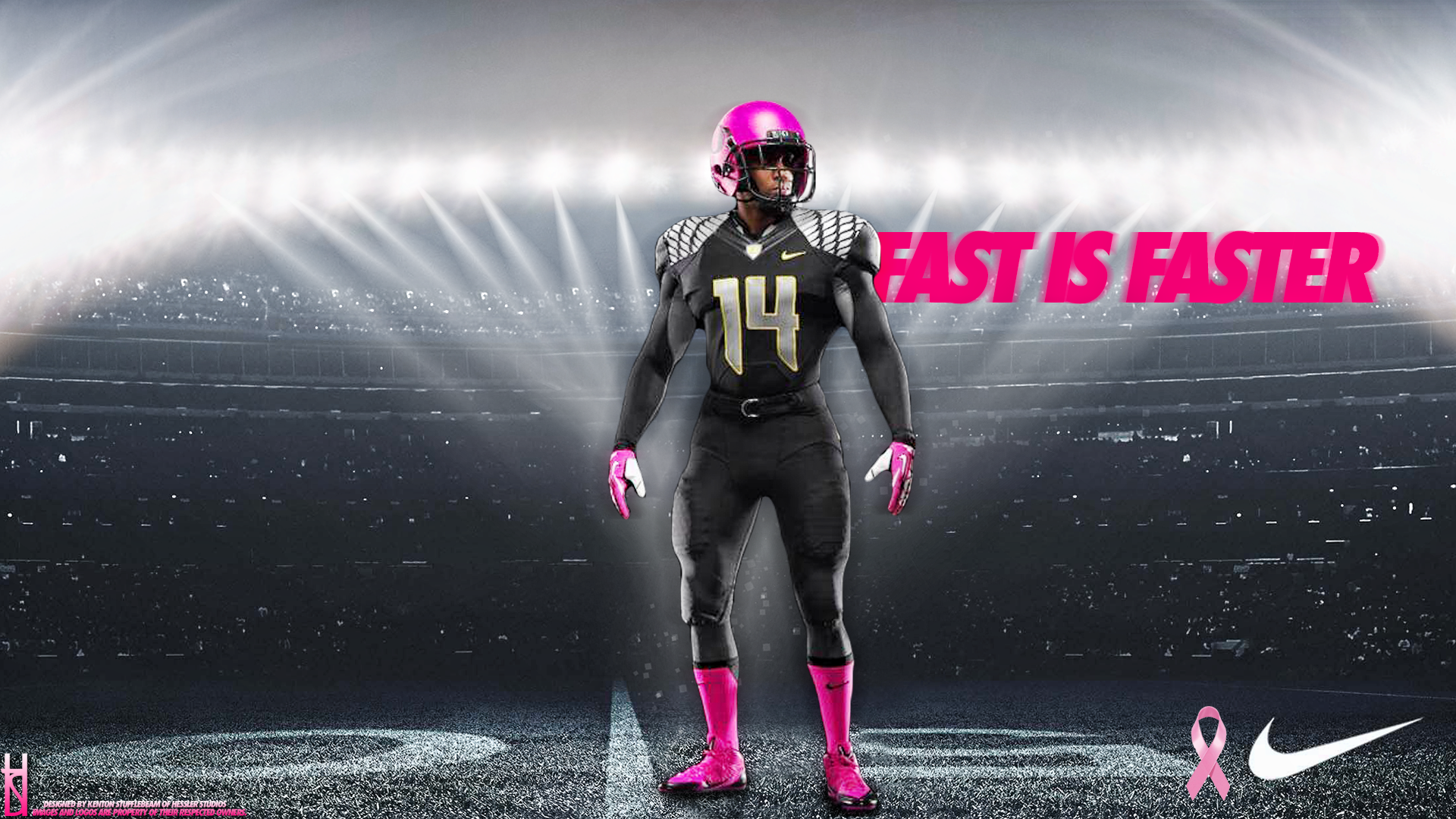 Oregon Ducks Football Uniforms Breast Cancer Wallpaper