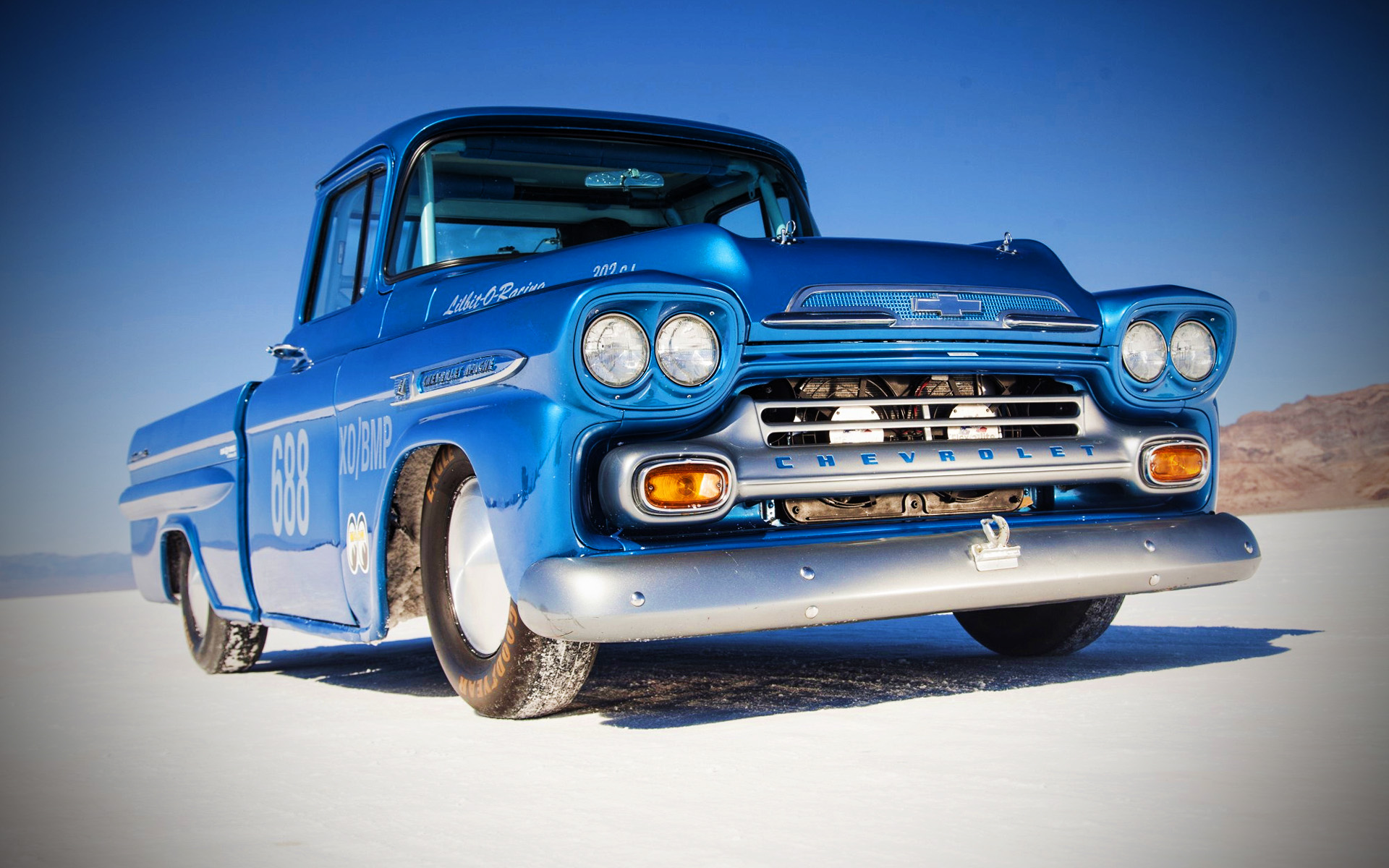 Download wallpapers Chevrolet Apache 3100 retro cars 1955 cars