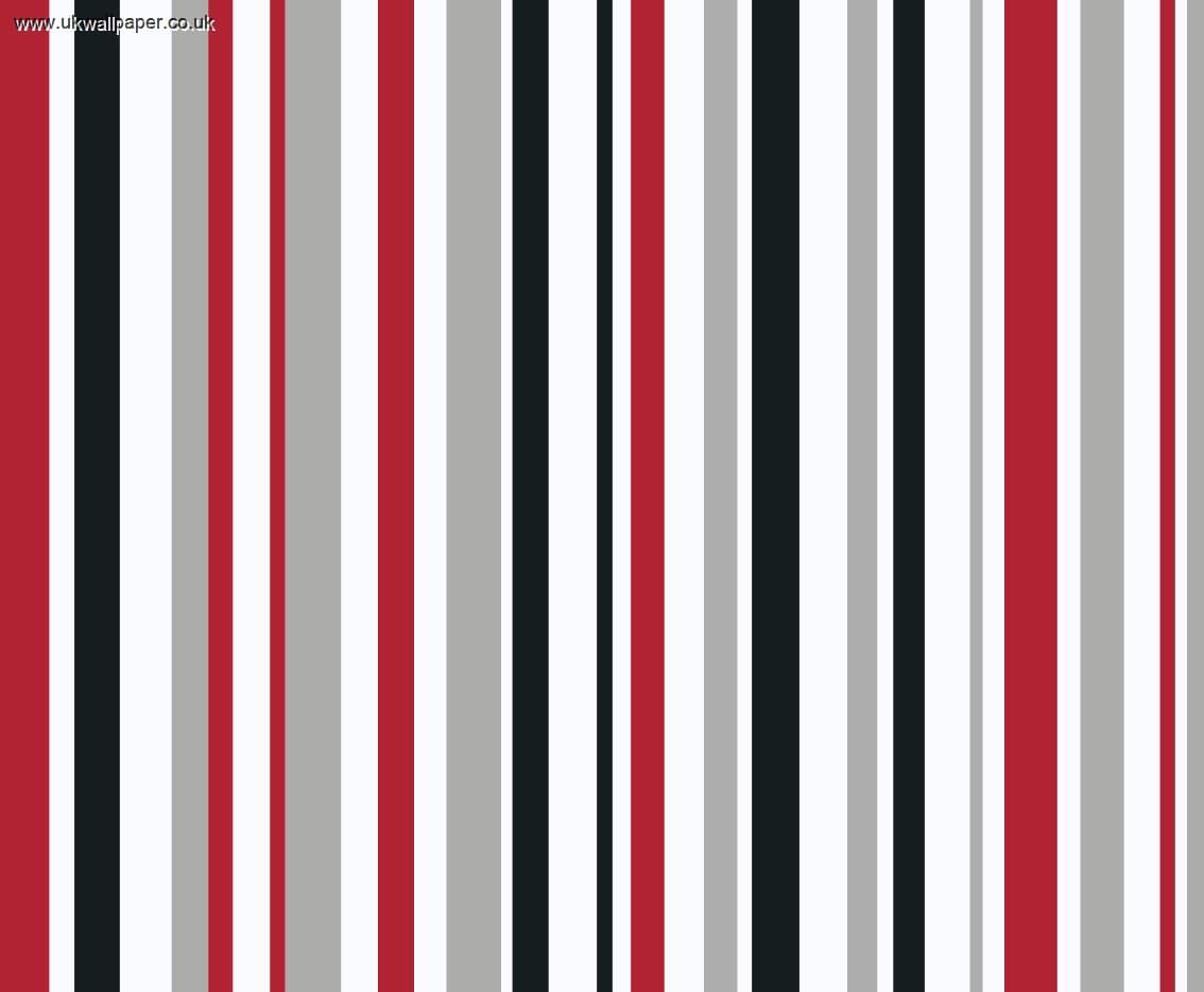 stripe wallpaper black and red wallpaper 10metres x 52cm random match