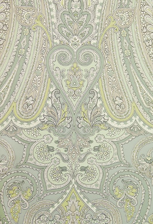 Mulberry Paisley Wallpaper Large bold Paisley design wallpaper in