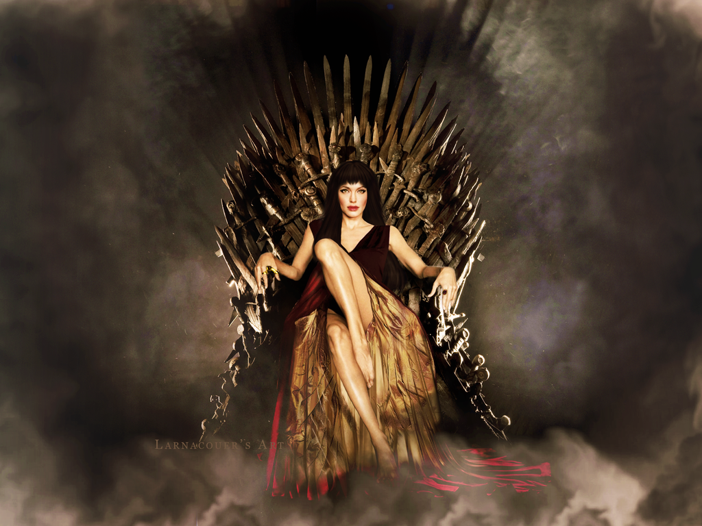 Iron Throne Wallpaper Angelina on the iron throne by 1024x768
