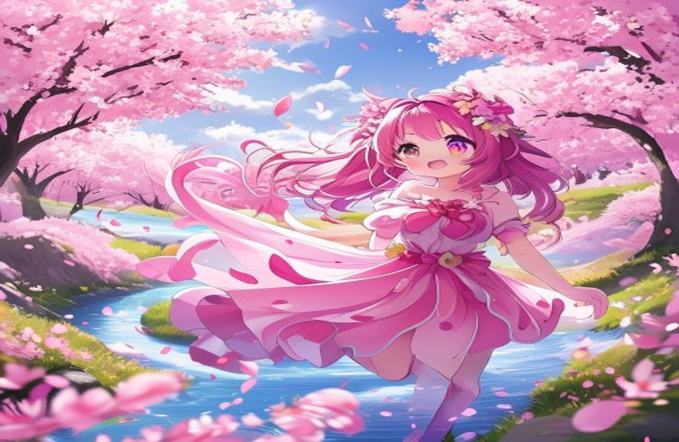 Pink Anime Wallpaper